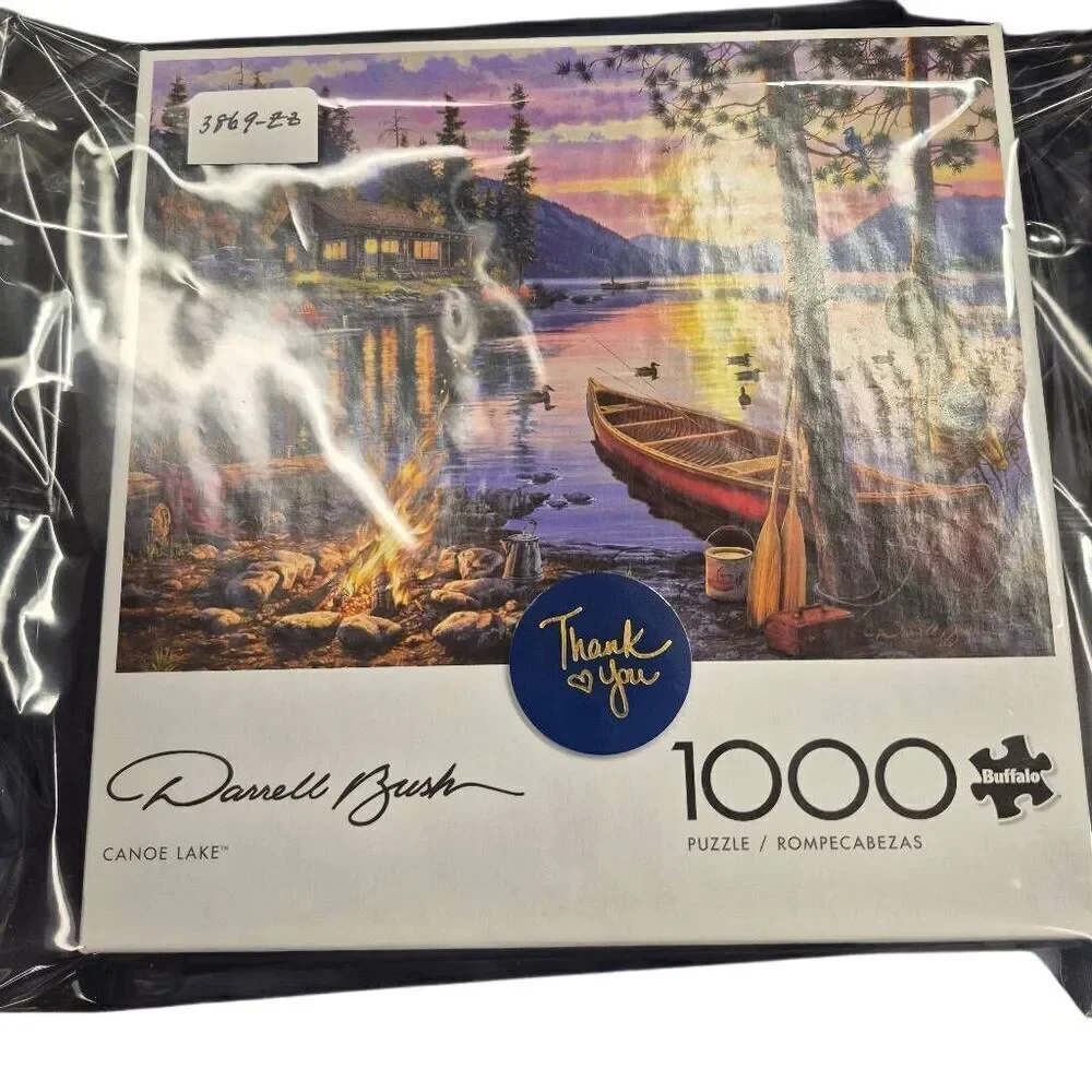 Buffalo Games Darrell Bush Canoe Lake 1000 pc Jigsaw Puzzle